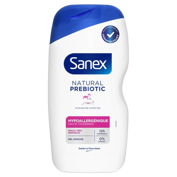 Gel douche hypoallergénique Sanex Natural Prebiotic