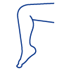 Icône d'une jambe humaine.